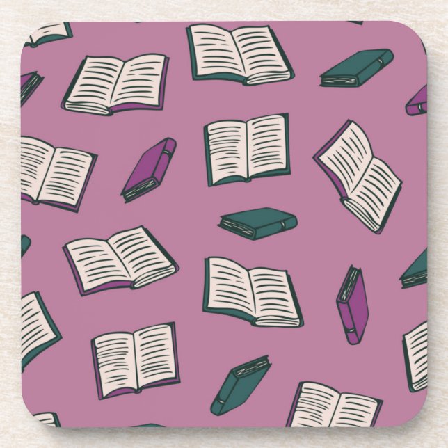 Book pattern coaster (Front)