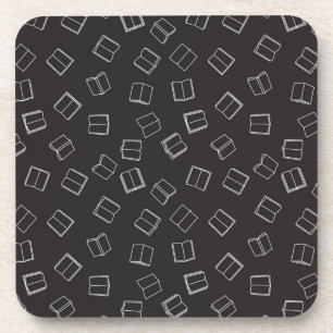 Book pattern coaster