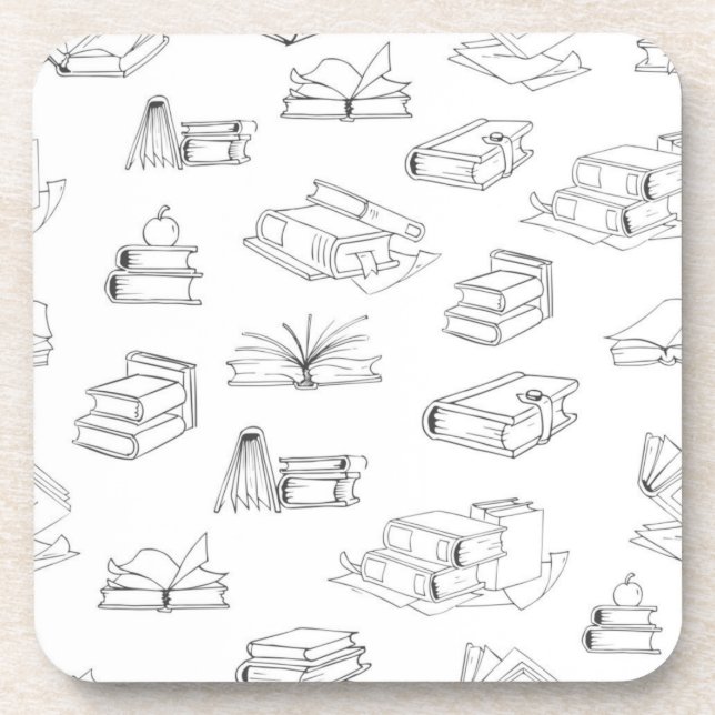 Book pattern coaster (Front)