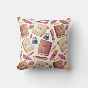 Book pattern cushion