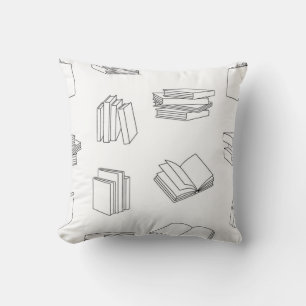 Book pattern cushion