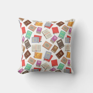 Book pattern cushion
