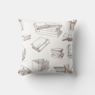 Book pattern cushion