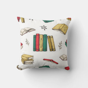 Book pattern cushion