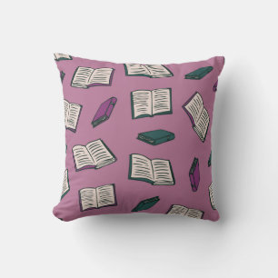 Book pattern cushion