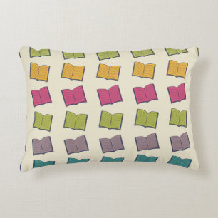 Book pattern decorative cushion