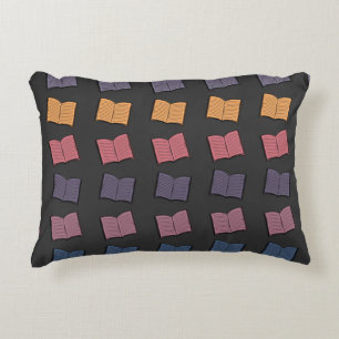 Book pattern decorative cushion