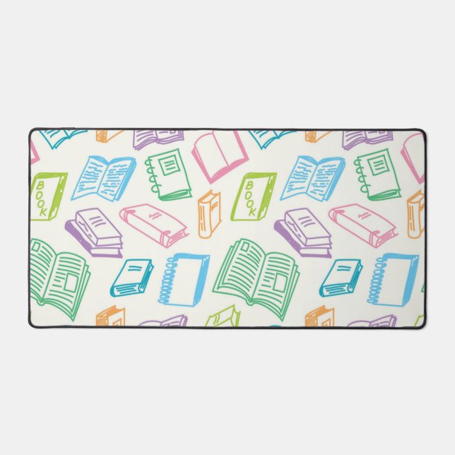 Book pattern desk mat (Front)