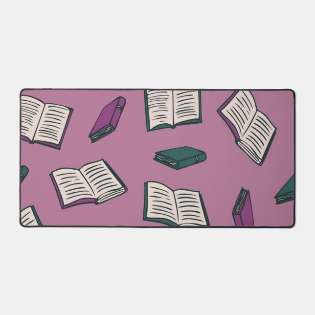 Book pattern desk mat (Front)
