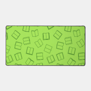 Book pattern desk mat