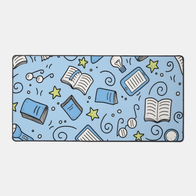 Book pattern desk mat (Front)