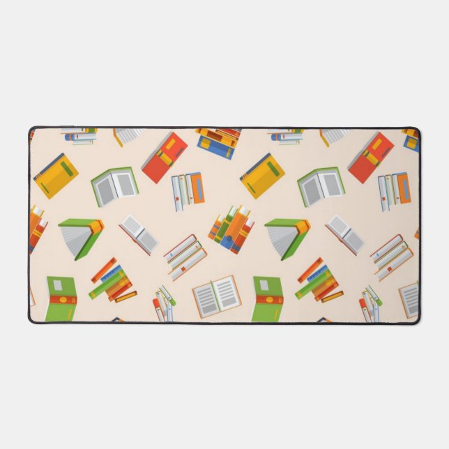 Book pattern desk mat (Front)