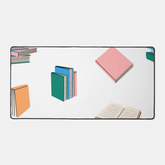 Book pattern desk mat (Front)