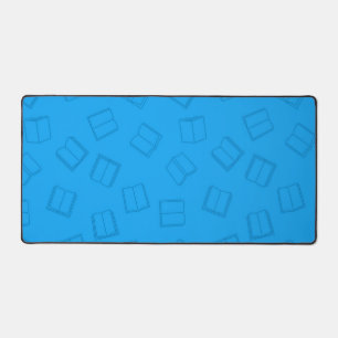 Book pattern desk mat