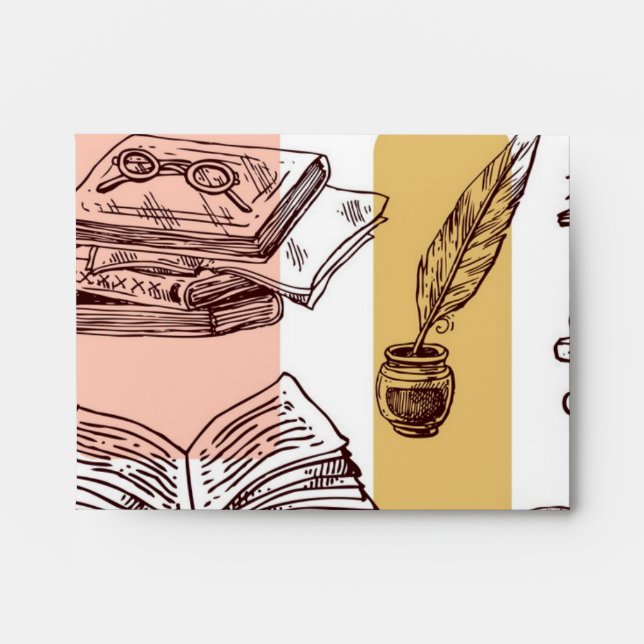 Book pattern envelope (Front)