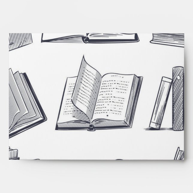 Book pattern envelope (Front)