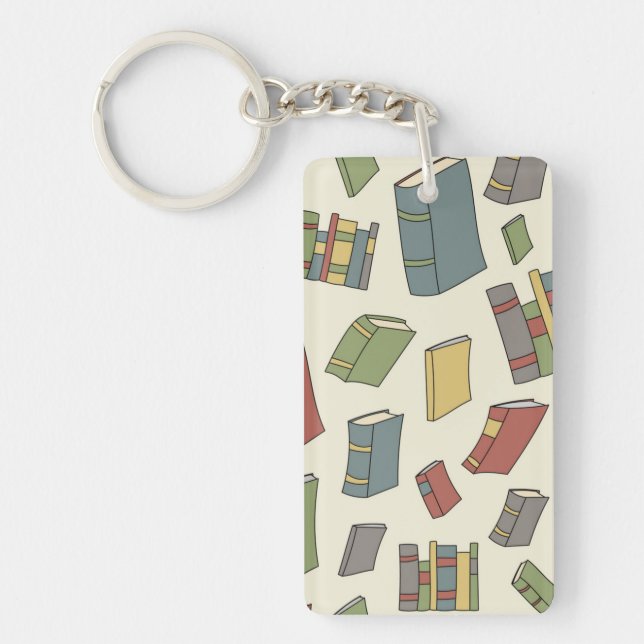 Book pattern key ring (Front)