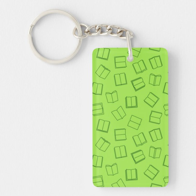 Book pattern key ring (Front)
