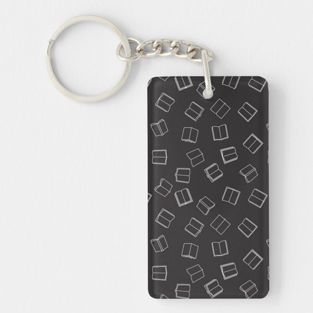 Book pattern key ring (Front)
