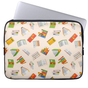 Book pattern laptop sleeve