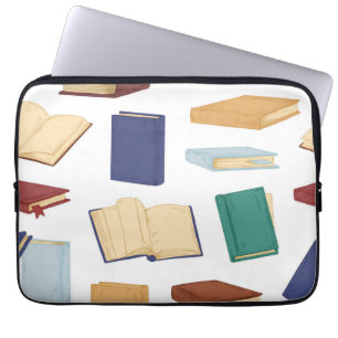 Book pattern laptop sleeve