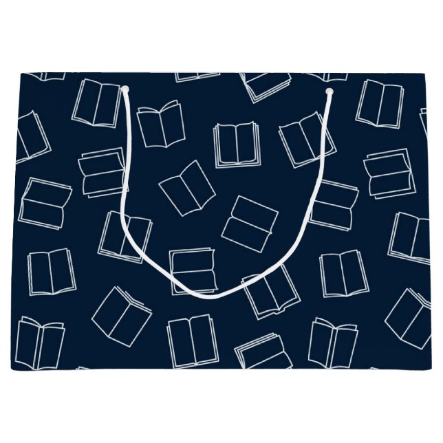 Book pattern large gift bag (Front)