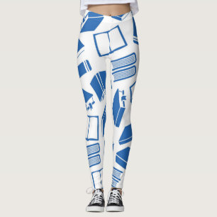 Book pattern leggings