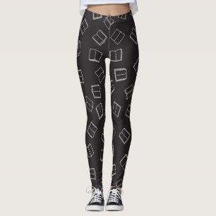 Book pattern leggings