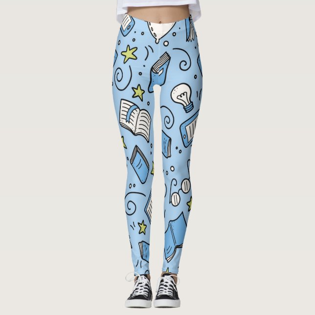 Book pattern leggings (Front)