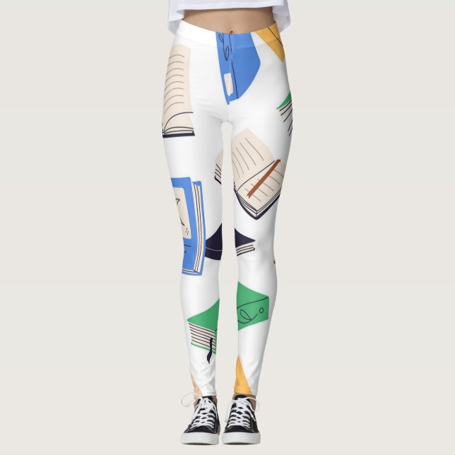 Book pattern leggings (Front)