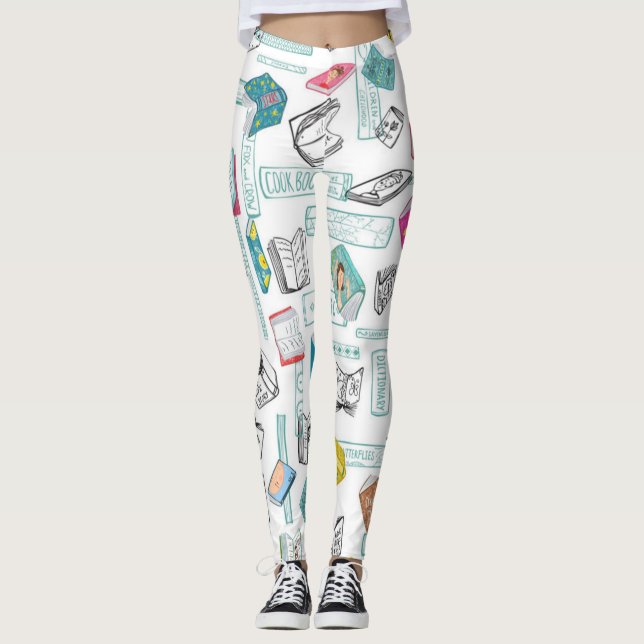 Book pattern leggings (Front)