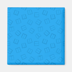Book pattern magnet