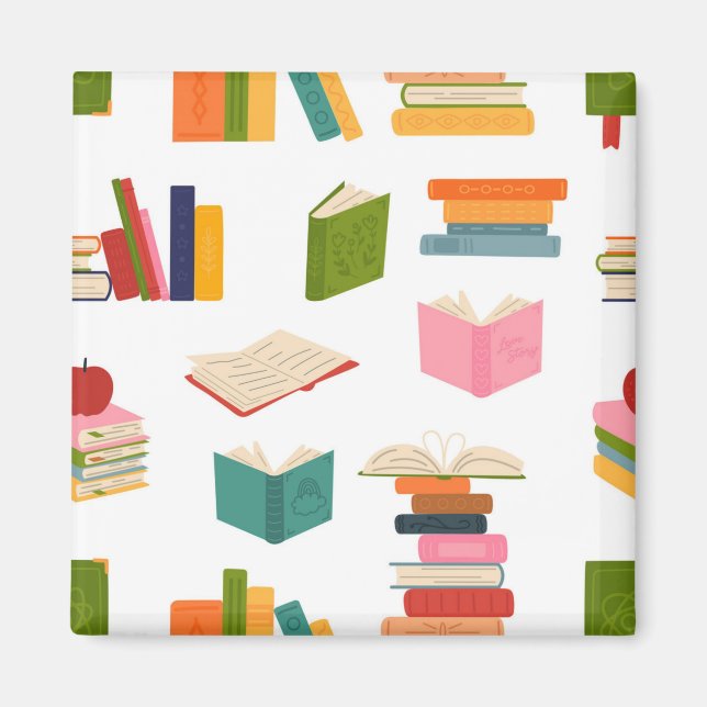 Book pattern magnet (Front)
