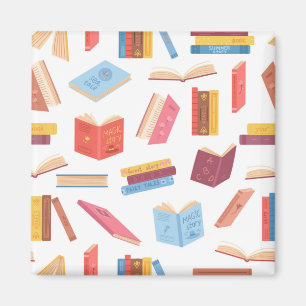 Book pattern magnet