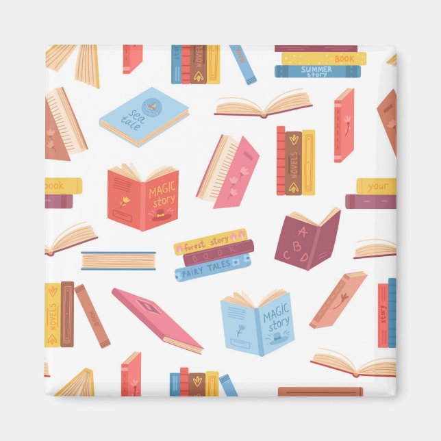 Book pattern magnet (Front)