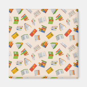 Book pattern magnet