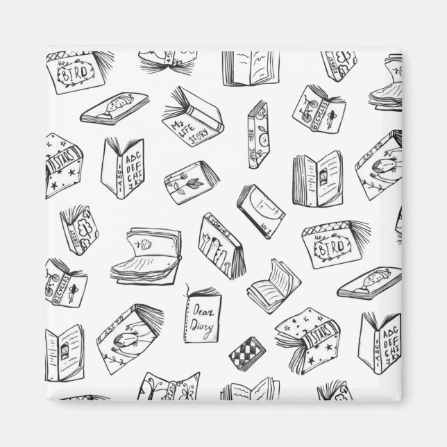 Book pattern magnet (Front)