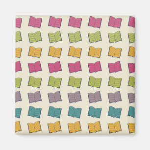 Book pattern magnet