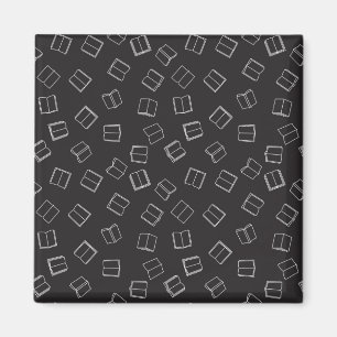 Book pattern magnet
