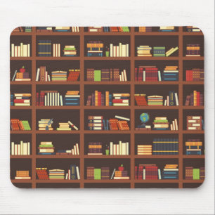 Book pattern mouse pad
