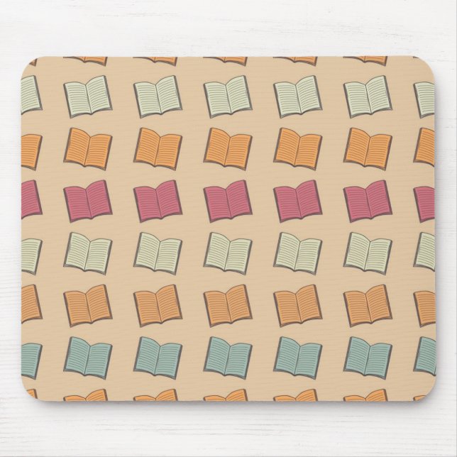 Book pattern mouse pad (Front)