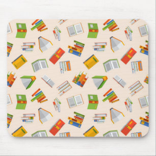 Book pattern mouse pad