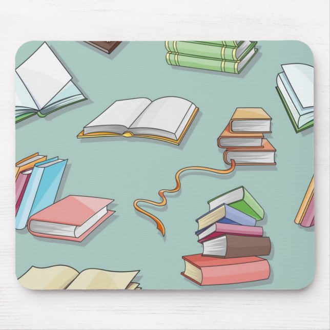Book pattern mouse pad (Front)