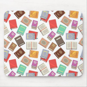 Book pattern mouse pad