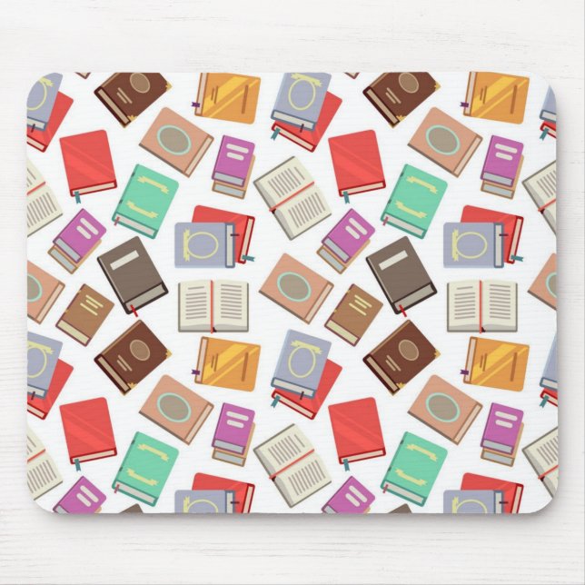 Book pattern mouse pad (Front)