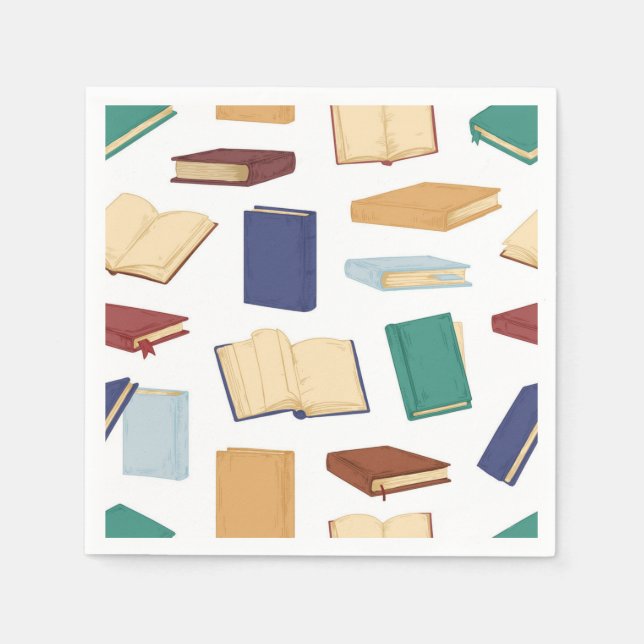 Book pattern napkin (Front)