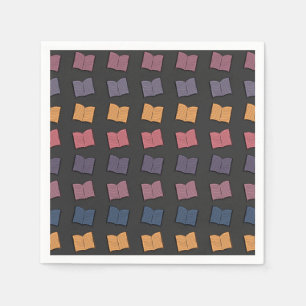 Book pattern napkin