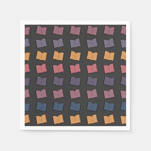 Book pattern napkin (Front)
