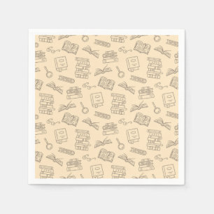 Book pattern napkin
