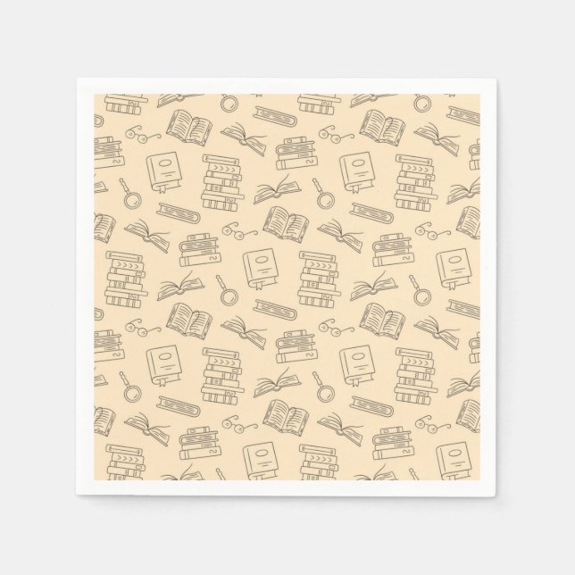 Book pattern napkin (Front)